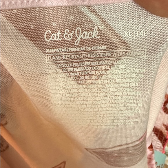 Cat & Jack Pink Icecream Sandwich Pajama Set - Picture 3 of 3